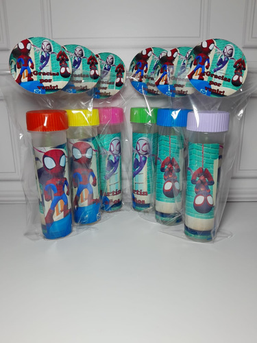 Bolsas Golosinas + Burbujeros Ambos Personalizados X25 Surtidos