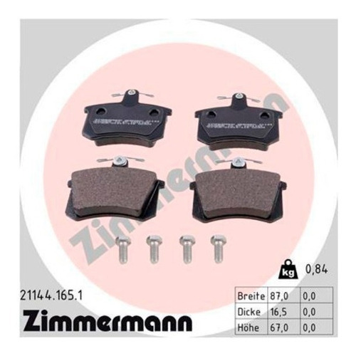 Pastilhas De Freio Tras. Audi S2 Avant 1993-1996 B4