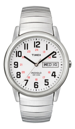Reloj Timex Easy Reader Day Date Correa Extensible De 35 Mm