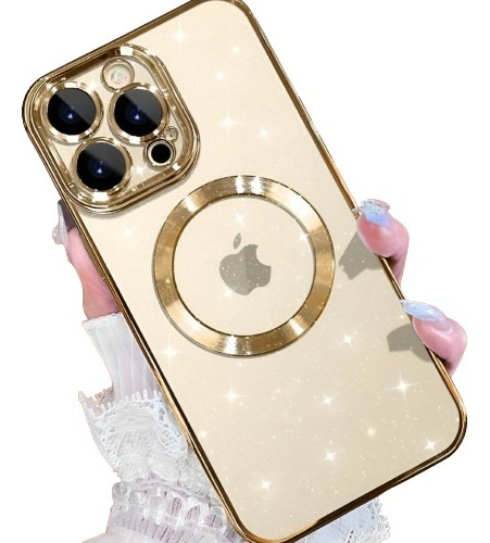 Funda Con Glitter Para iPhone 14 Pro Max Comp. Magsafe - C