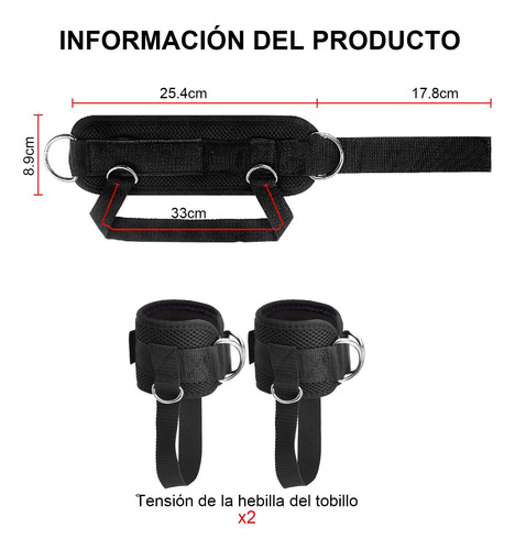 Grilletes Para Tobillo Gym, Grilletes Para Tobillo Gym
