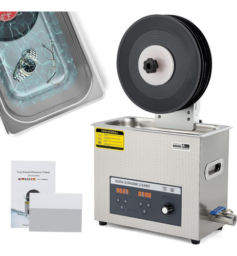 Limpiador De Vinilo Ultrasónico Digita Ajustable Potencia
