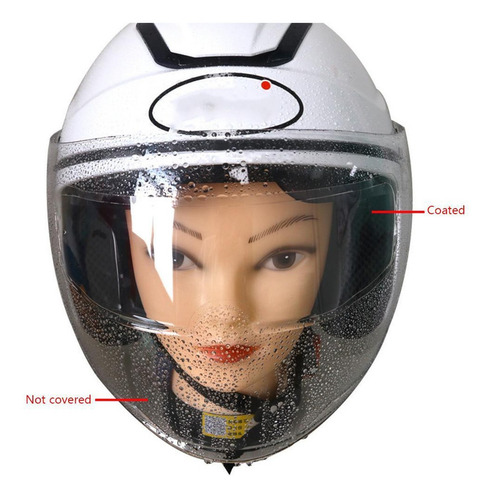 4 Laminas Impermeables Para Dentro Y Fuera Visor Casco Moto