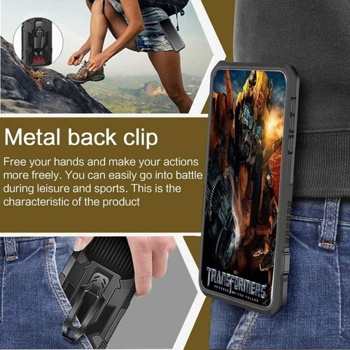 Estuche Antichoque Armor Bracket Para iPhone 12 Pro Max 6,7