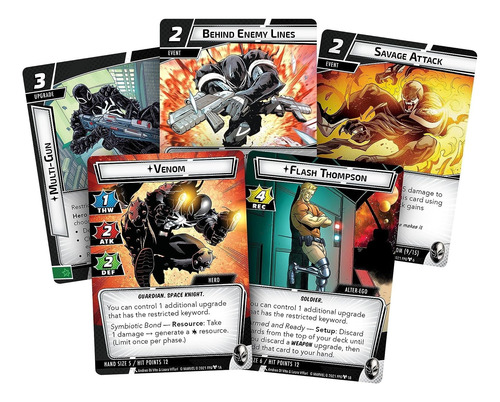 Marvel Champions Paquete De Héroe Venom - Juego De Cartas