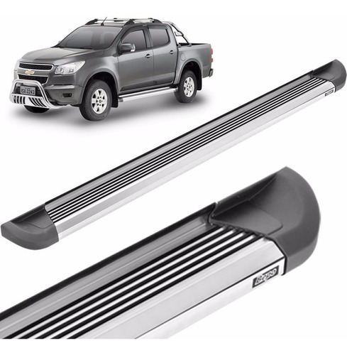 Estribos Aluminio Pesado Bepo P/ Chevrolet S10 2012 2013 2019