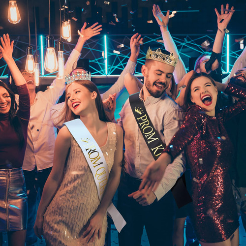 4 Coronas Doradas De Tiara Con Brillantes Para Eventos