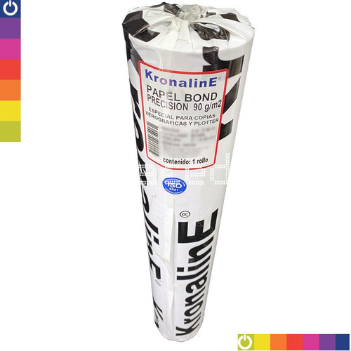 Imagen 4 de 10 de Rollo Papel Bond Precision Kronaline Bx406 90g Ploter