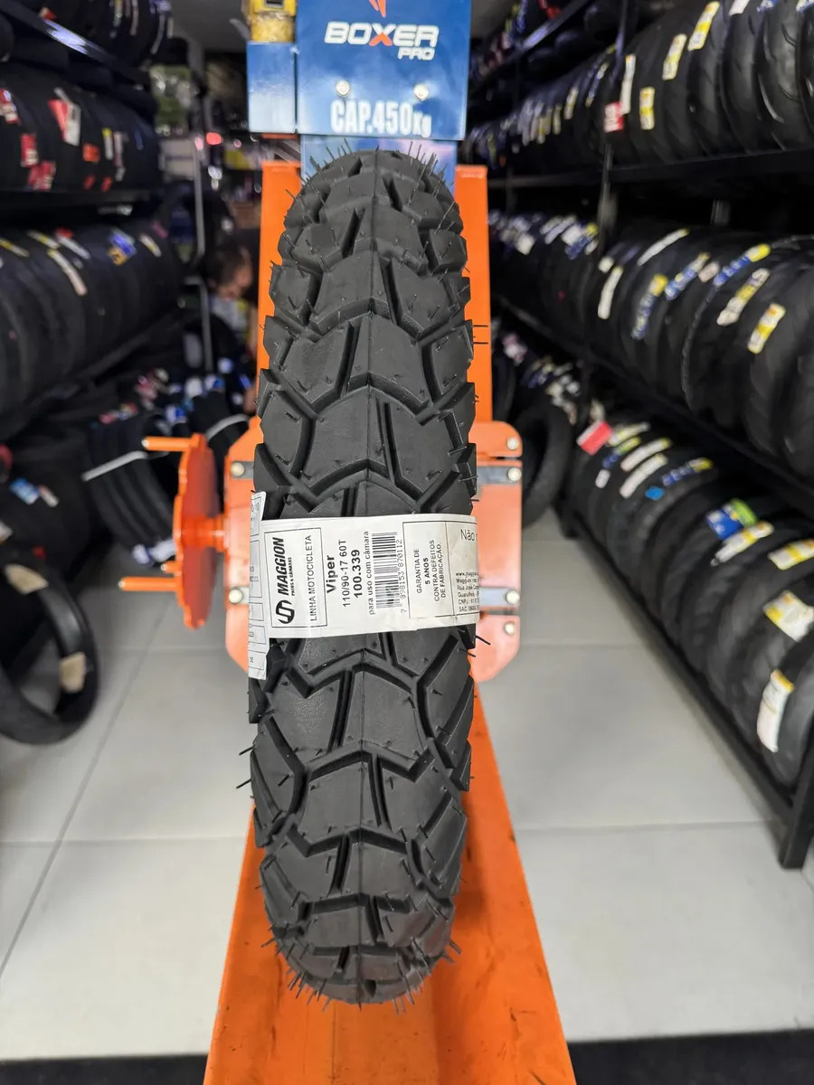 Pneu Moto Maggion Trail Viper 110/90-17 C/c Tras Bros-xre190, Honda NXR Bros 125, 150 e 160, Yamaha XTZ 150 Crosser, Honda XRE 190 · foto 2