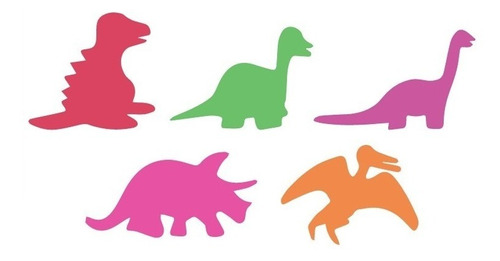 50 Dinosaurios Formas De Goma Eva De 6 Cm