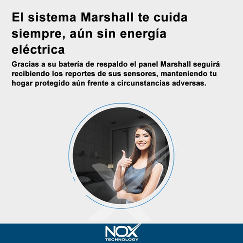 Imagen 9 de 10 de Kit Alarma Inalámbrica Marshall 4 Wifi + 4g Casa Local