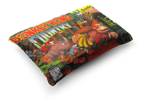 Imagen 3 de 5 de Funda De Almohada Donkey Kong Country 70x45cm Vudú Love