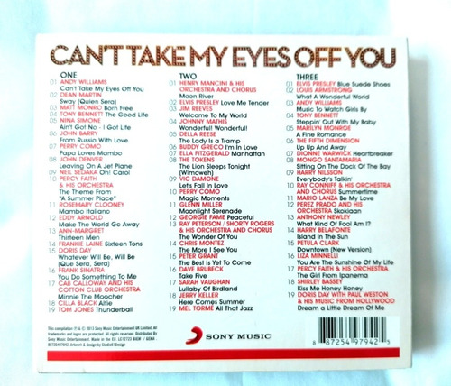 Cd Can't Take My Eyes Off You Elvis Presley Frank Sinatra (Usado)