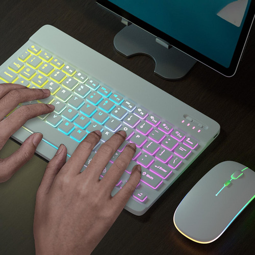 Teclado Inalámbrico Bluetooth Escritura Silenciosa