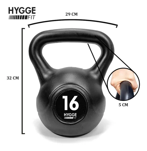 Pesa Rusa Kettlebell Importada 16 Kg Gym Fitness Crossfit