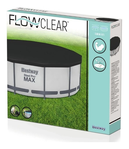 Imagen 5 de 8 de Cobertor Piletas Redonda Bestway Intex 3,66 Mts Ajustable