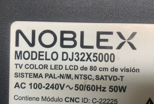 Placa Main Noblex Dj32x5000 Rsag7.820.8327 (Usado)