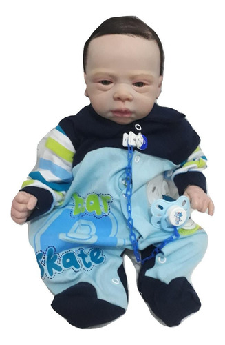 Boneco Bebê Reborn Felipe Molde Importado Autentico