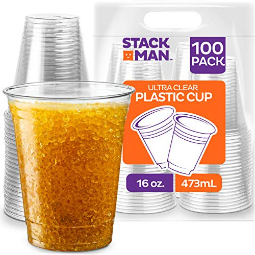 - Vasos De Plástico De 16 Oz [paquete De 100] [paquete...