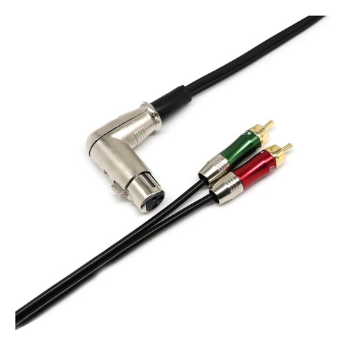 Xlr Femenino A Doble Rca Y Divisor De Splitter Cable