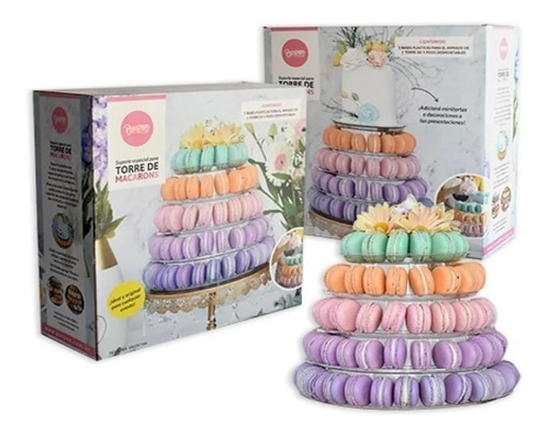 Soporte Torre De Macarons Alfajor 5 Pisos Parpen