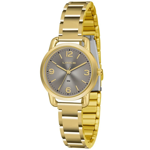 Relógio Lince Feminino Pequeno Dourado Lrgj071l N2kx Origina