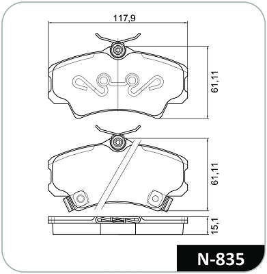 Pastilha Freio Civic 1.6/1.7 16v 01/ New Civic Diant N