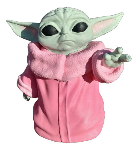 Figura De Baby Yoda Pintada Estatuilla De Grogu Mandalorian