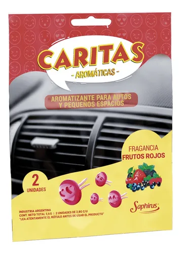 Caritas Aromatizantes Saphirus - 2 Unidades - Frutos Rojos