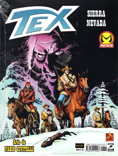 Tex N° 641 - Sierra Nevada - Em Português - Editora Mythos - Formato 16 X 21 - Capa Mole - 2023 - Bonellihq Cx469 C23