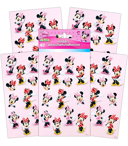 Disney Minnie Mouse  Pegatinas (4 Hojas De Pegatinas