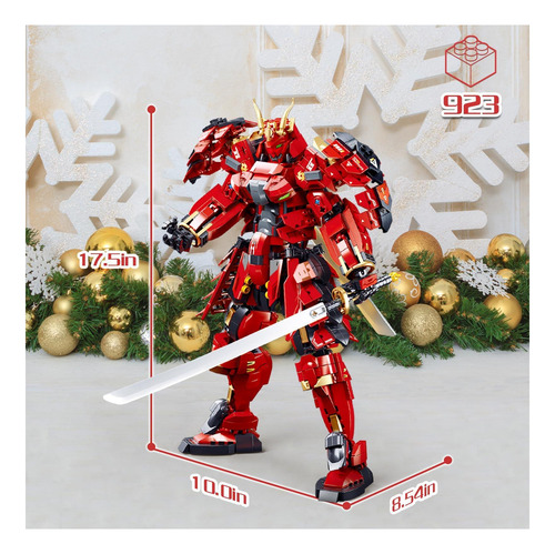 Samurai Mech Building Block Sets, Compatible Con Lego Mech,