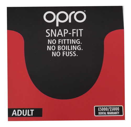 Protector Bucal Junior Y Senior Snap Fit Opro Color Blanco Junior Sabor Sin Sabor