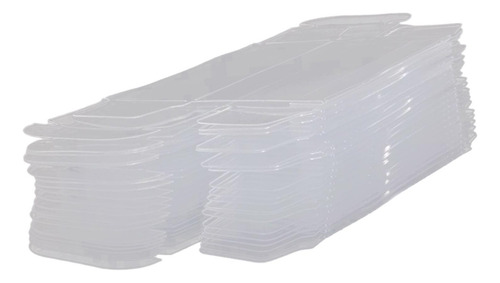 50x Caixa Transparente De Pvc Capa Protetora 30x40x82mm À