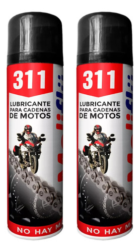 2 Grasas Lubricantes Cadenas Motos Turismo Moliflu 400ml C/u