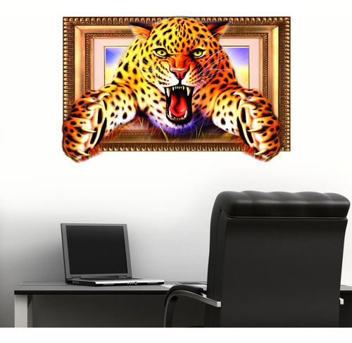I Stickers Papel Pintado De Pvc Con Estampado De Leopardo Pa