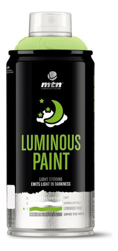 Pintura Luminiscente Mtn Luminous 150ml Brilla En Oscuridad Color Luminous Paint