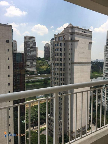 Apartamento No Brooklin, Ao Lado Da Berrini, 75m De Area Útil, 2 Dormitórios E 2 Vagas De Garagem - Ap3324