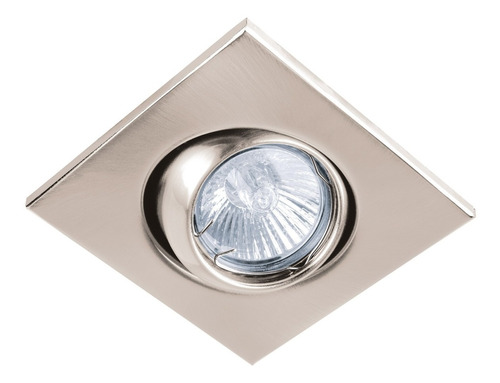 Luminario Cuadrado Satín Spot Esférico, Volteck 45571 Color Gris