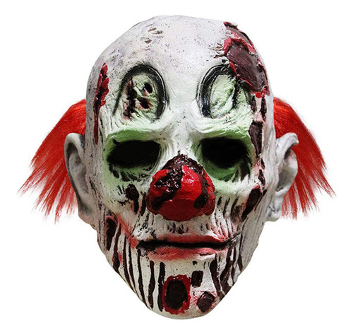 Máscara De Palhaço Zumbi Para Brincar No Halloween Horror