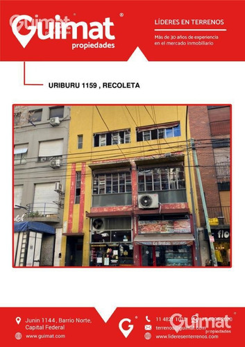 Imagen 2 de 11 de Uriburu Entre Arenales Y Santa Fe- Terreno En Venta! Recoleta