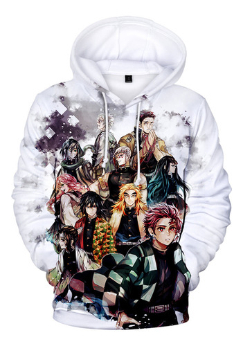 Sudadera Con Capucha Kimetsu No Yaiba De Demon Slayer, Camis