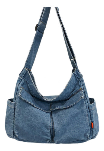 Bolso De Hombro De Jeans Vintage De Gran Capacidad Para Muje