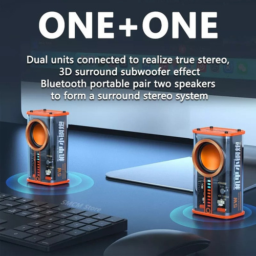 P Altavoz Bluetooth Portátil Con Subwoofer Bluetooth 5.0.