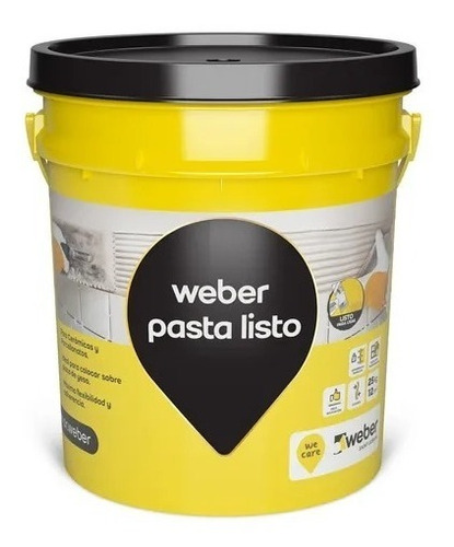 Imagen 1 de 9 de Pegamento Mezcla Adhesiva Weber Pasta Lista 25 Kg Placa Yeso