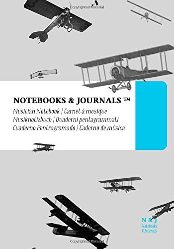 Cuaderno De Musica Notebooks & Journals Aviones -coleccion V