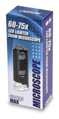 Imagem 4 de 4 de Microscópio De Bolso Led E Ampliação 60x A 75x Carson Mm200