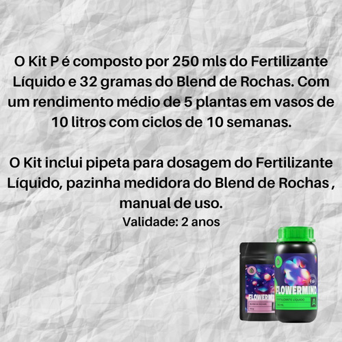 Imagem 6 de 7 de Kit Nutrição Fertilizante Flowermind P - 250 Ml / 32 Gramas