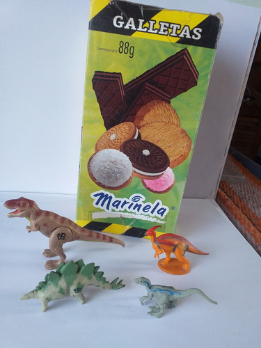 Colección Completa Jurassic Park-dinosaurios Cajita Marinela (Usado)