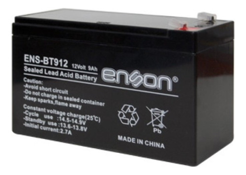 Bateria De Respaldo 12 Volts 9amp Libre De Mantenimiento